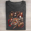 SPOOKY HORROR HALLOWEEN SLASHER BREAKFAST T-SHIRT  LL - 0309
