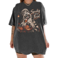 SPOOKY FERAL RACCOON HALLOWEEN T-SHIRT, VINTAGE RACCOON SHIRT, FUNNY SPOOKY ANIMAL TEE, GOTHIC HALLOWEEN GRAPHIC, FALL NATURE SHIRT LL - 0308