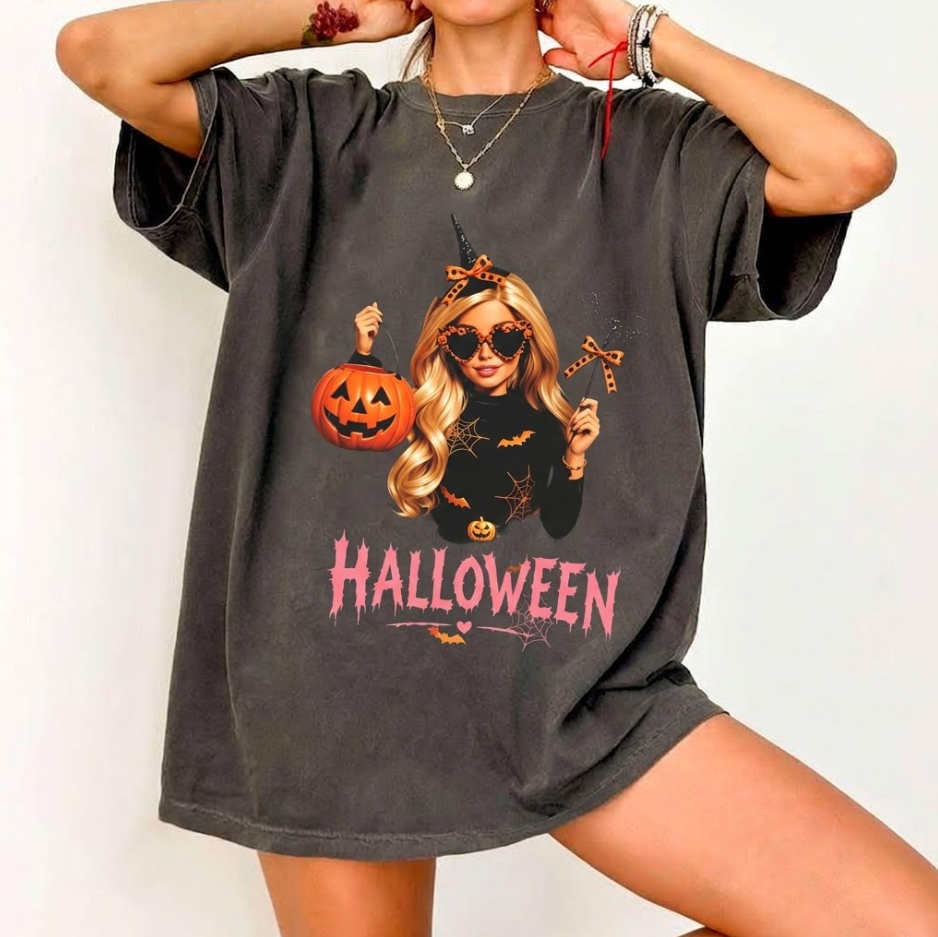 GLAM WITCH HALLOWEEN GIRL T-SHIRT TR-00303