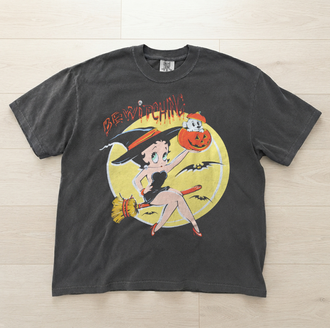 BETTY BOOP BEWITCHING HALLOWEEN GRAPHIC SHIRT MC-0130